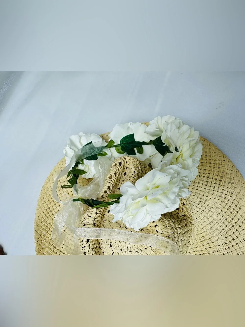 Ivory Floral Crown Headband
